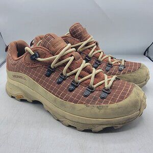Merrell Ontario Speed RS 1TRL Mens 9.5 Brown Sneaker Shoes Hiking Camping Vibram